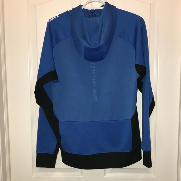 🧵 Helly Hansen Blue Pullover Hoodie - Picture 2 of 5